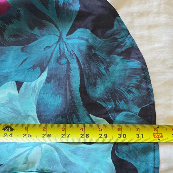 *NWT The Kit Annie Button Up Shirt Tunic Size 2X Floral Oversized Viscose Satin - Picture 10 of 10